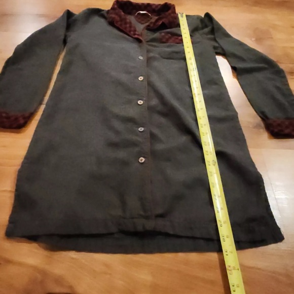 Tommy Hilfiger Womens Plaid Shirt Sleepwear Dress Size Small Red And Gray - Picture 5 of 6